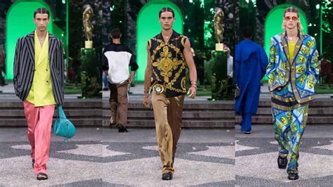 sfilata versace uomo 2018|versace spring dresses.